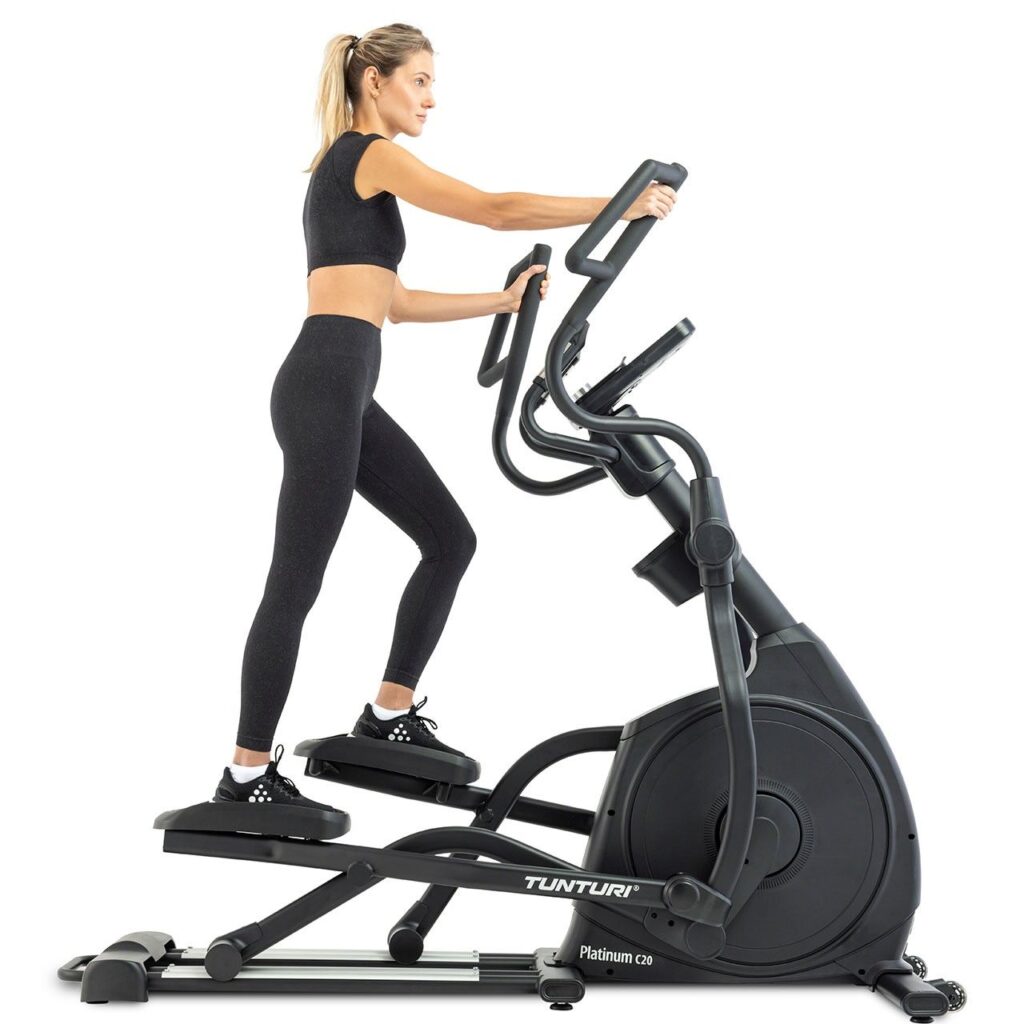 Vélo elliptique Tunturi Platinum C20 : l'appareil haut de gamme pour un entraînement intensif de tout le corps, destiné à un usage domestique et aux salles de sport