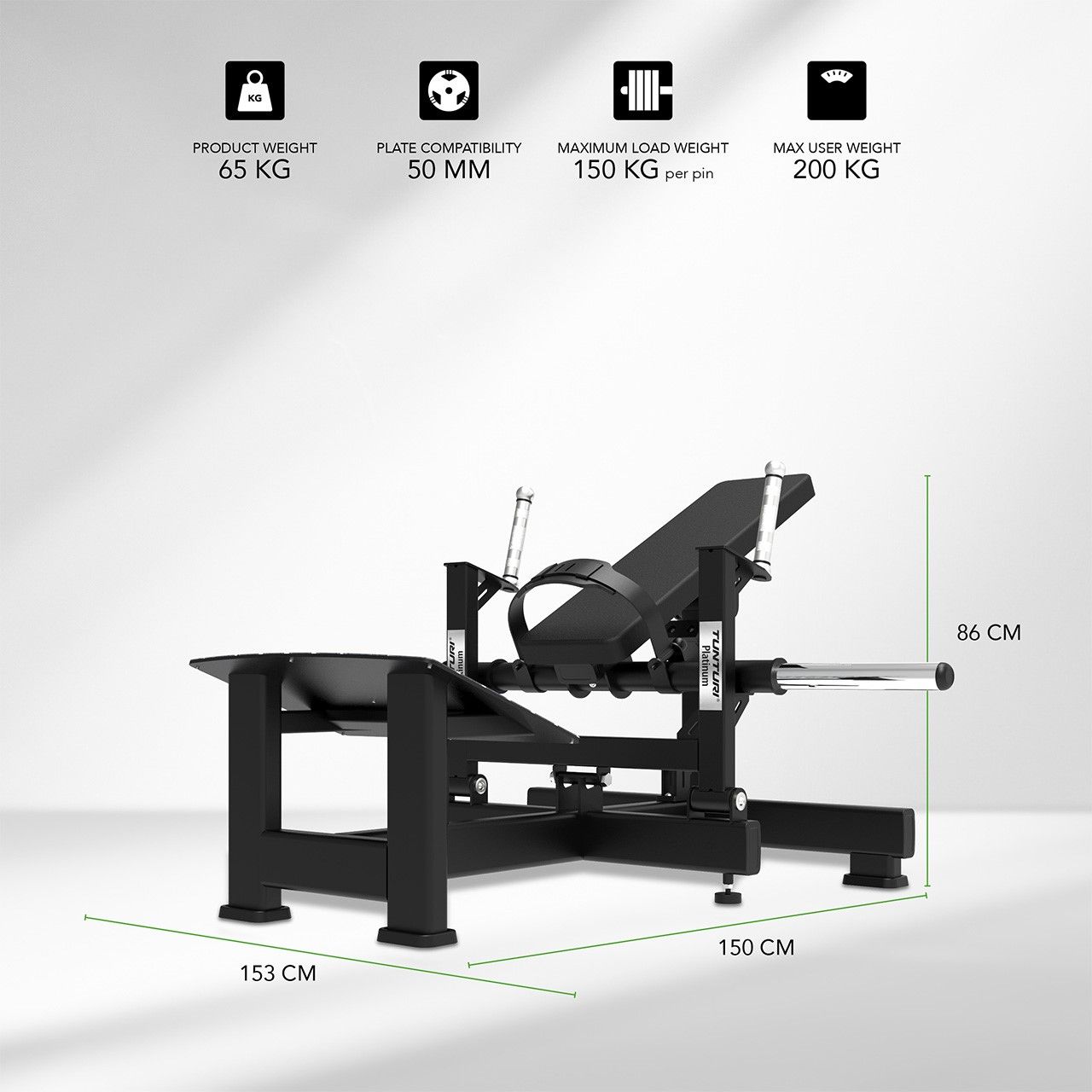 Tunturi Platinum Plate Loaded Hip Thrust Tunturi Platinum Plate Loaded Hip Thrust