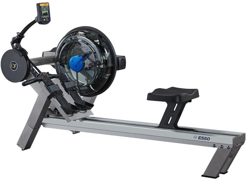 Fluid Rower Evolution E550 Side Tank Silver Bronze Wasser Rudergerät