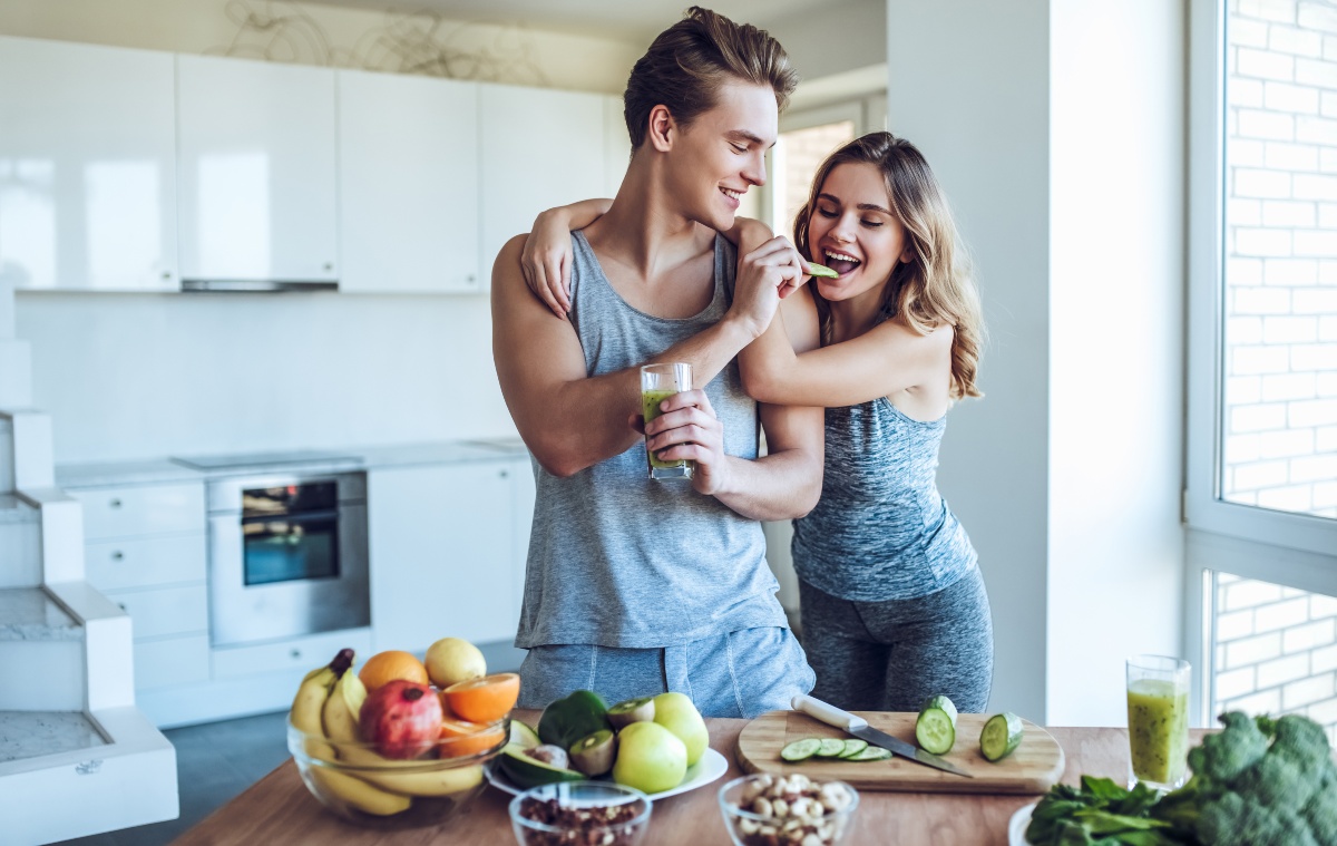 SPortlerpaar-gesunde-Ernährung Hypertrophie-Training