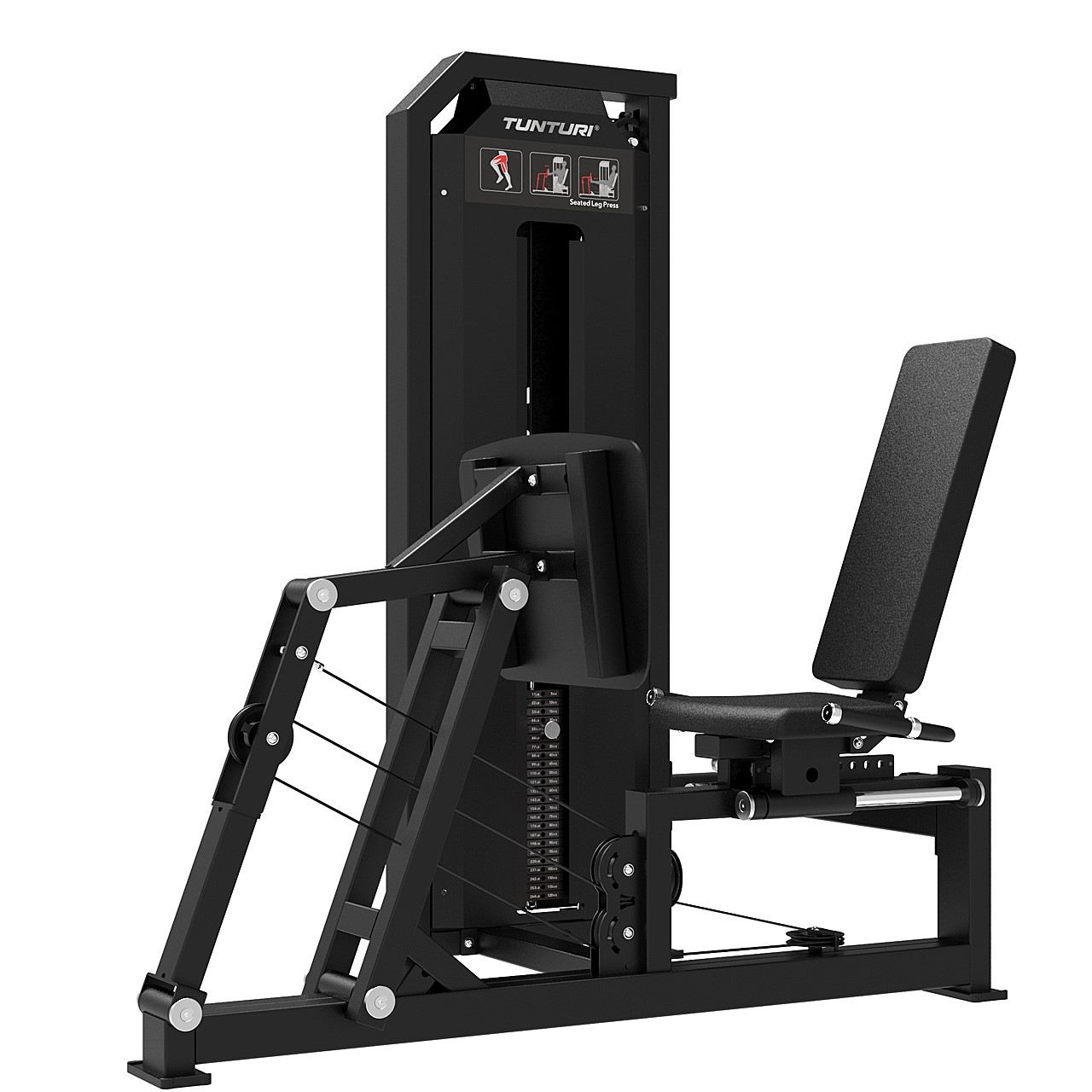 Tunturi Platinum Seated Leg Press / Beinpresse mit Gewichtsstapel