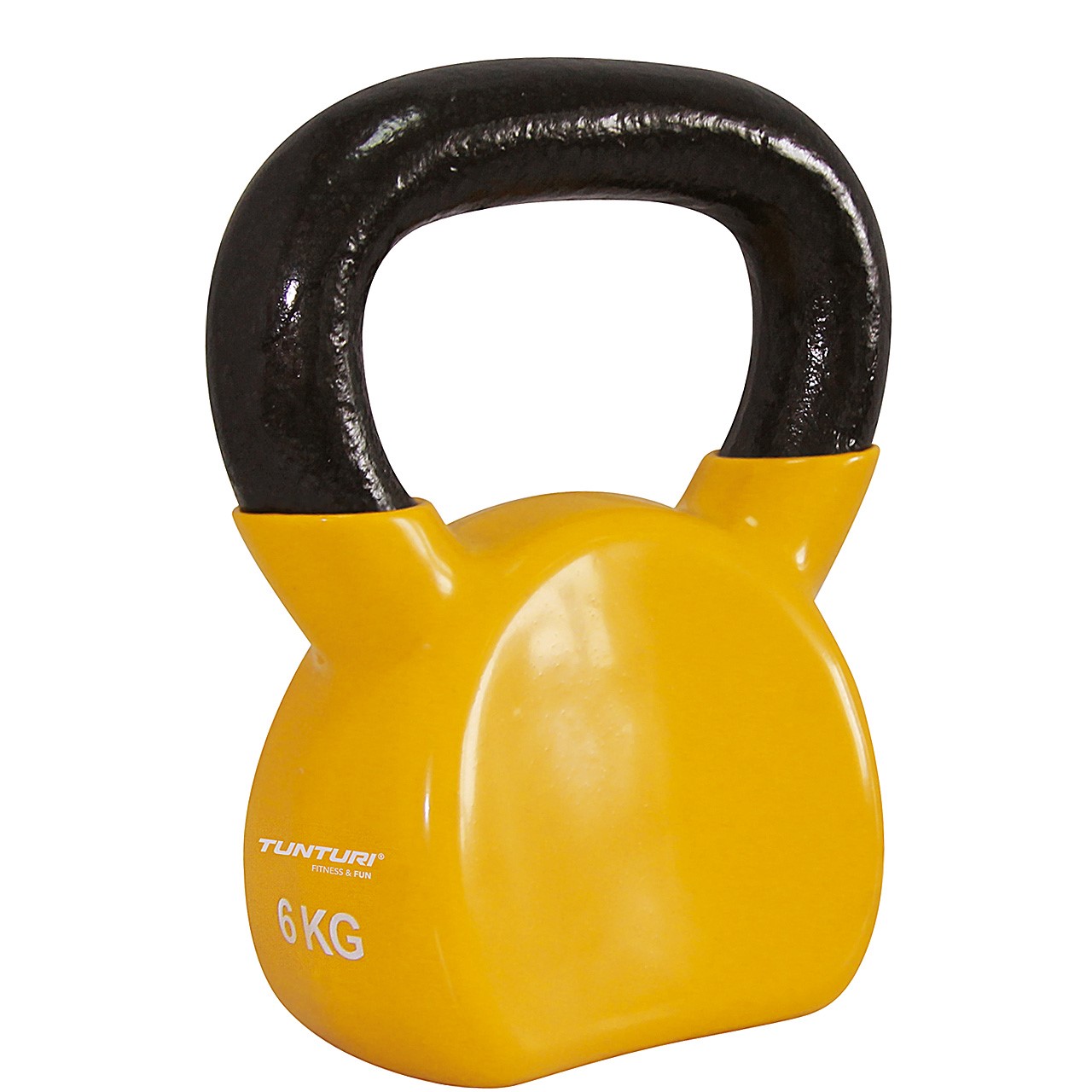 Tunturi Vinyl Kettlebell 6 kg, Gelb Tunturi Vinyl Kettlebell 6 kg, Gelb