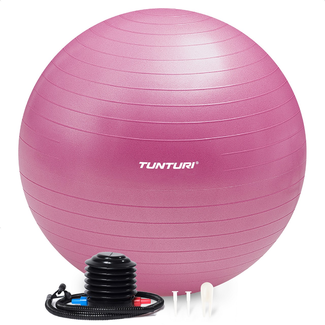 Tunturi Gym Ball - Fitnessball reissfest ABS 75 cm Violett