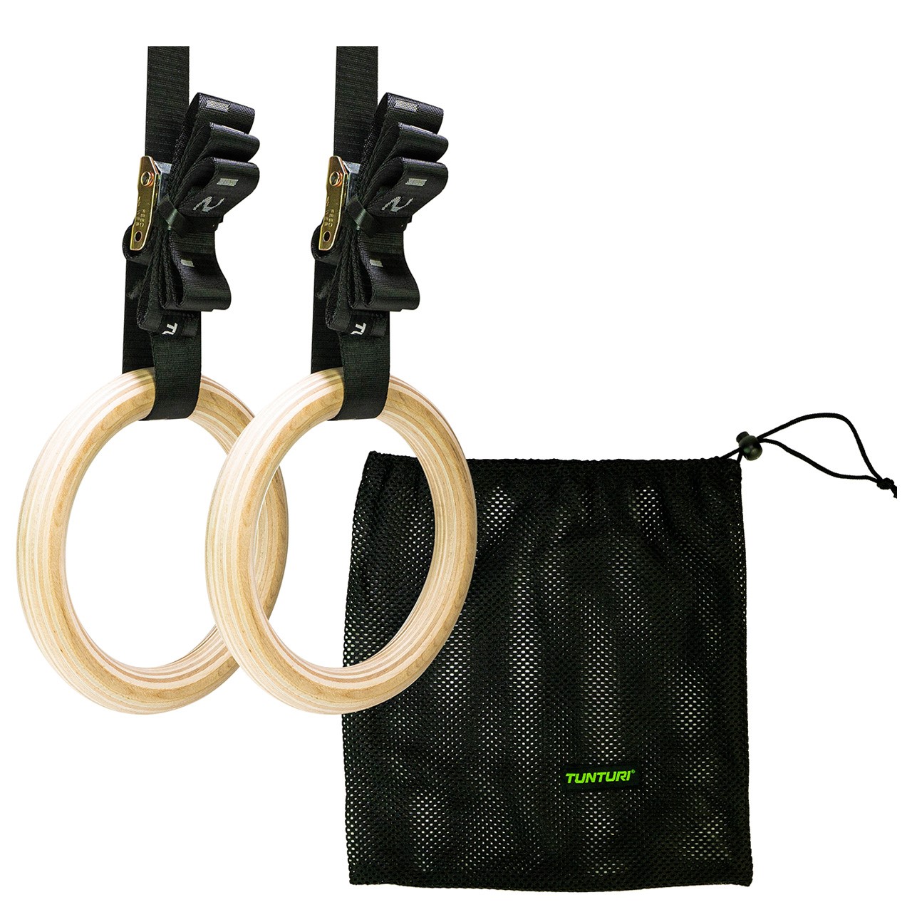 Tunturi Anneaux de gymnastique Gym Rings en bois