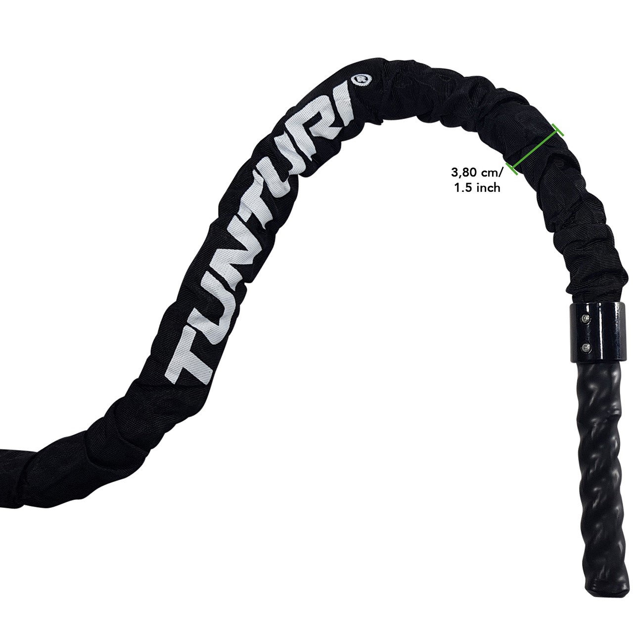 Tunturi Pro Battle Rope with Protective Cover 10 m