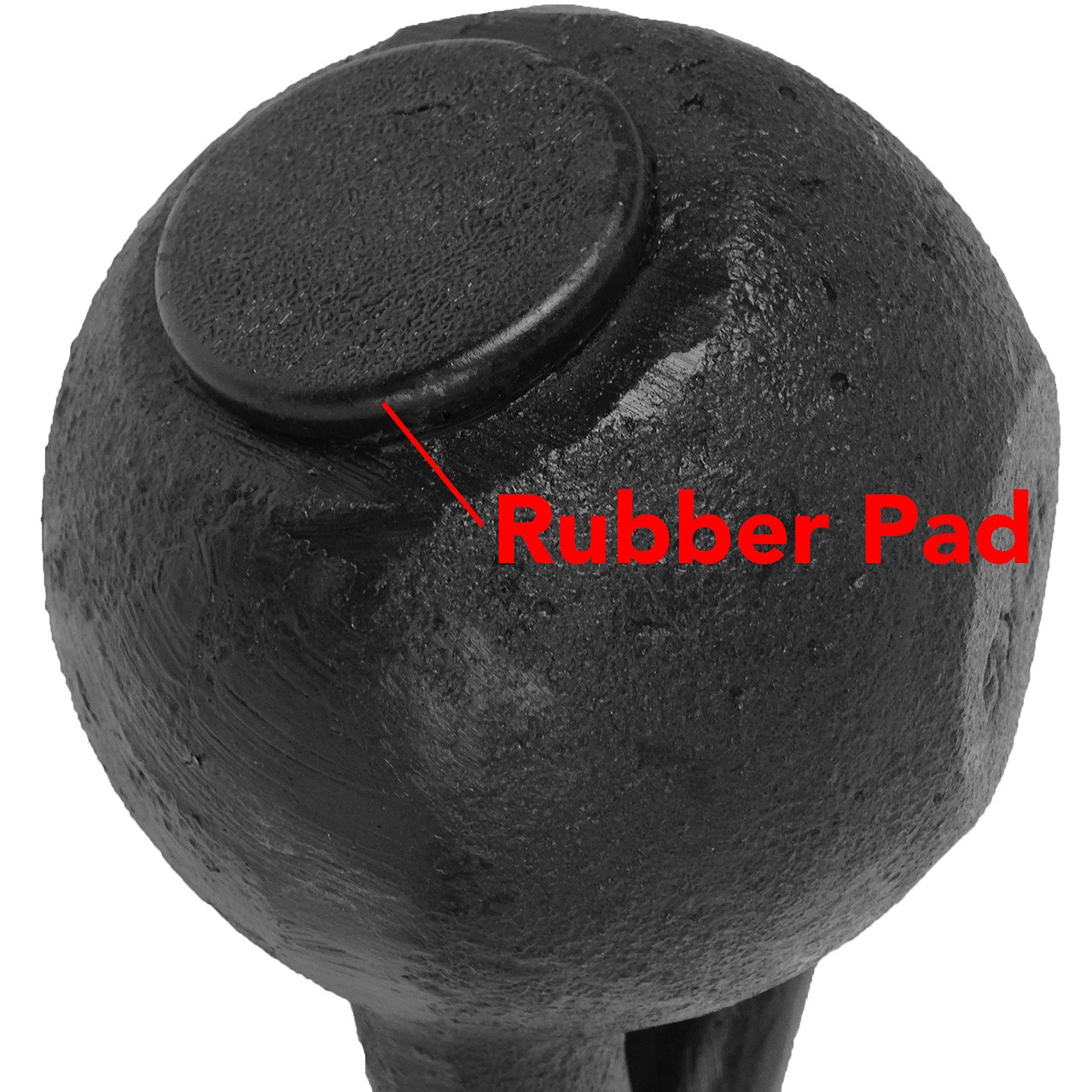Tunturi Cast Iron Rubber Bottom Kettlebell 8 kg