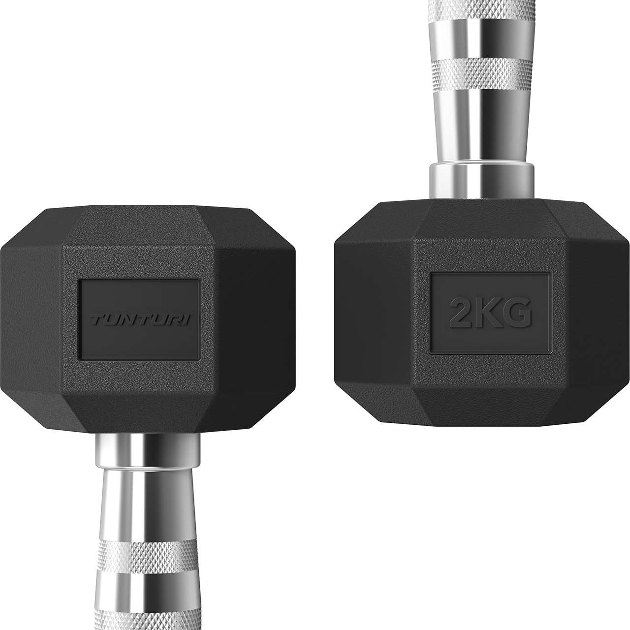 Tunturi Platinum Hex Kurzhantel-Set 2 x 2 kg