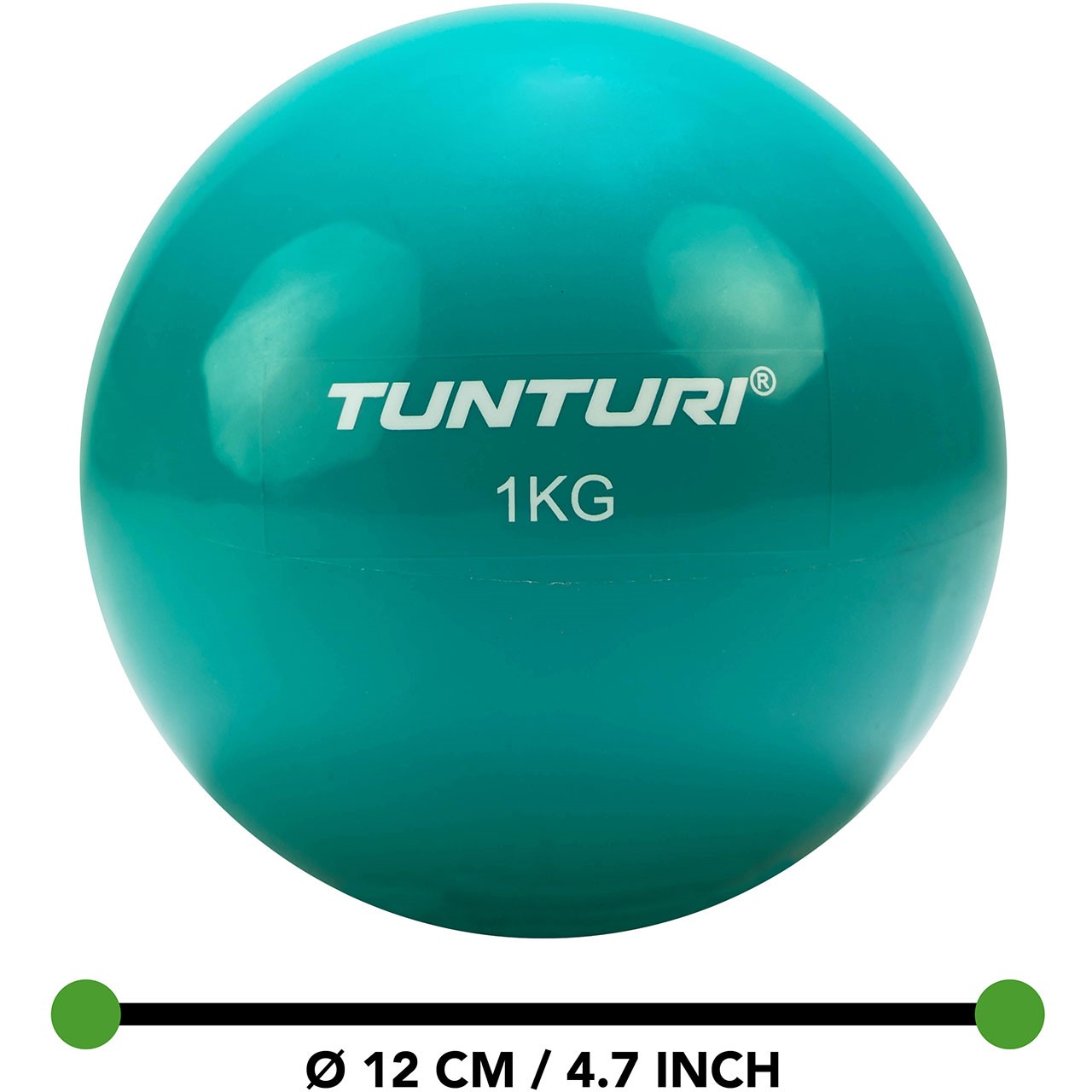 Tunturi Yoga und Pilates Toning Ball 1 kg Turquoise