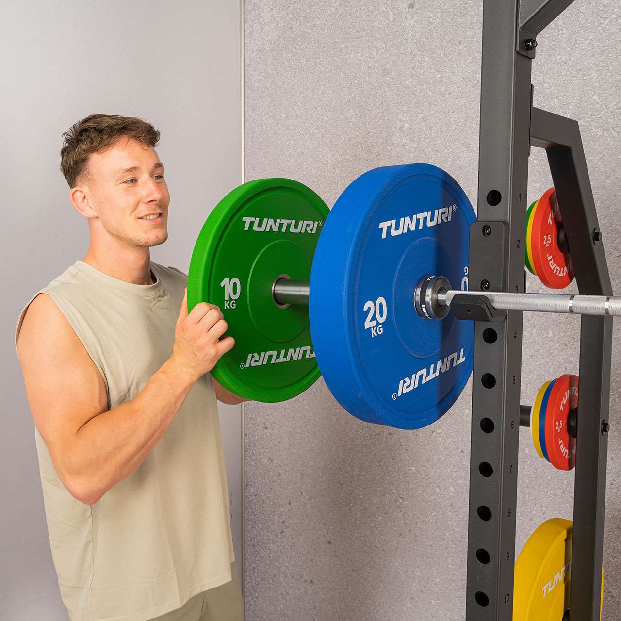 Tunturi Platinum Hantelscheibe Rot 25  kg