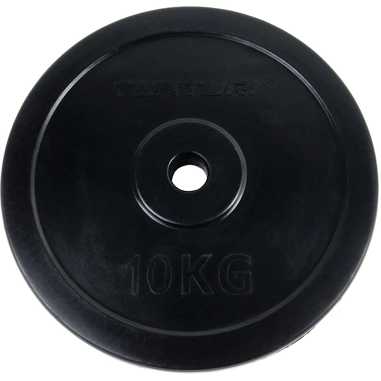 Tunturi 10 kg disque d'haltères 30 mm revêtement en caoutchouc Tunturi 10 kg disque d'haltères 30 mm revêtement en caoutchouc