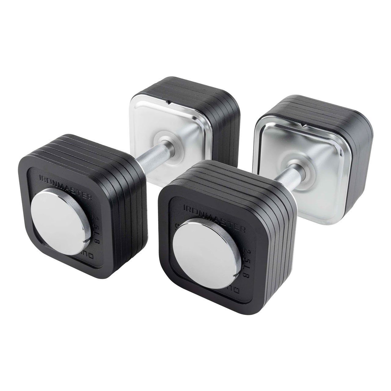 Ironmaster Quick-Lock Kurzhantel-Set verstellbar 68 kg