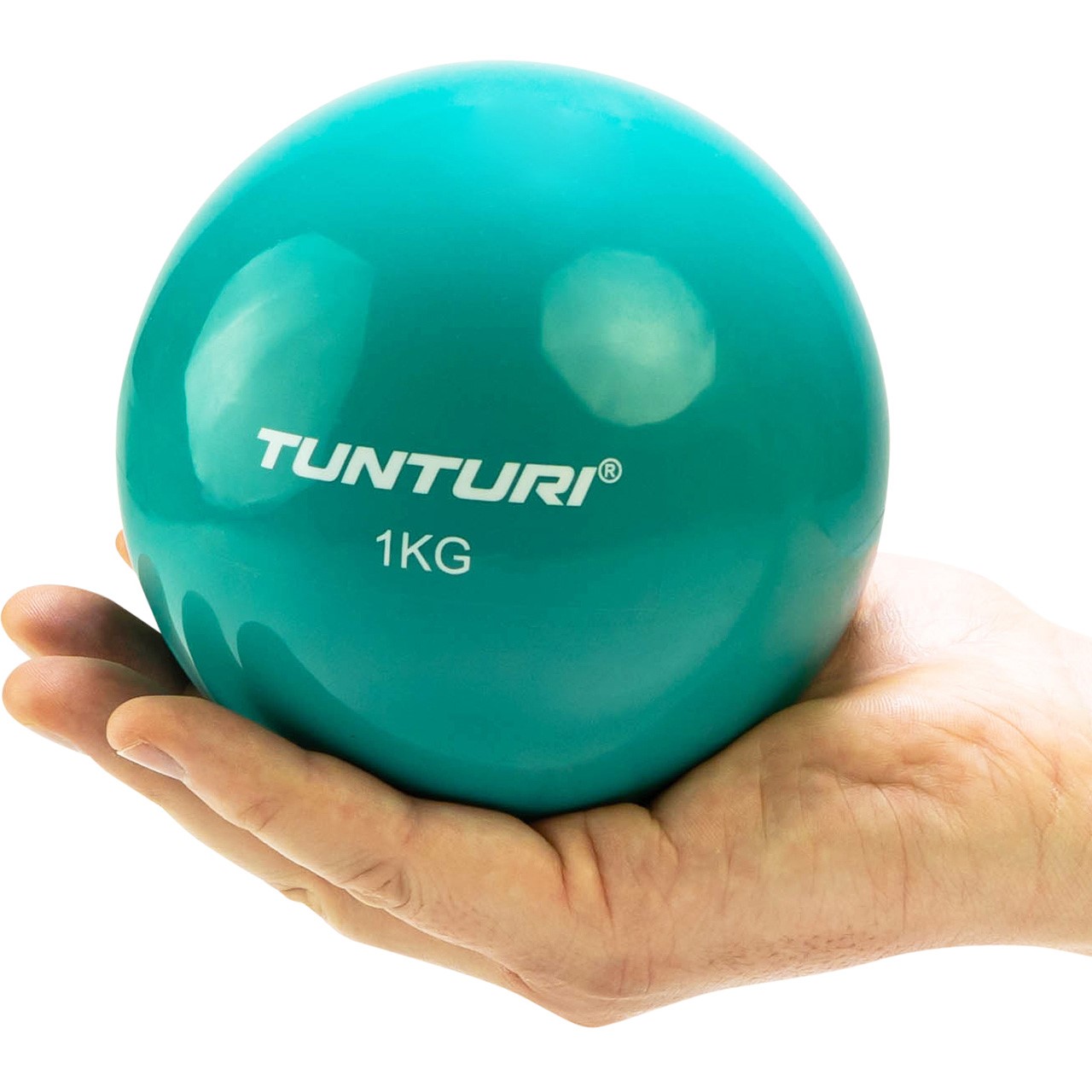 Tunturi Yoga und Pilates Toning Ball 1 kg Türkis