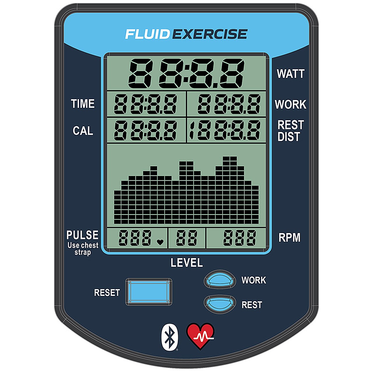 Fluid Exercise E850 UBE silver bronze 