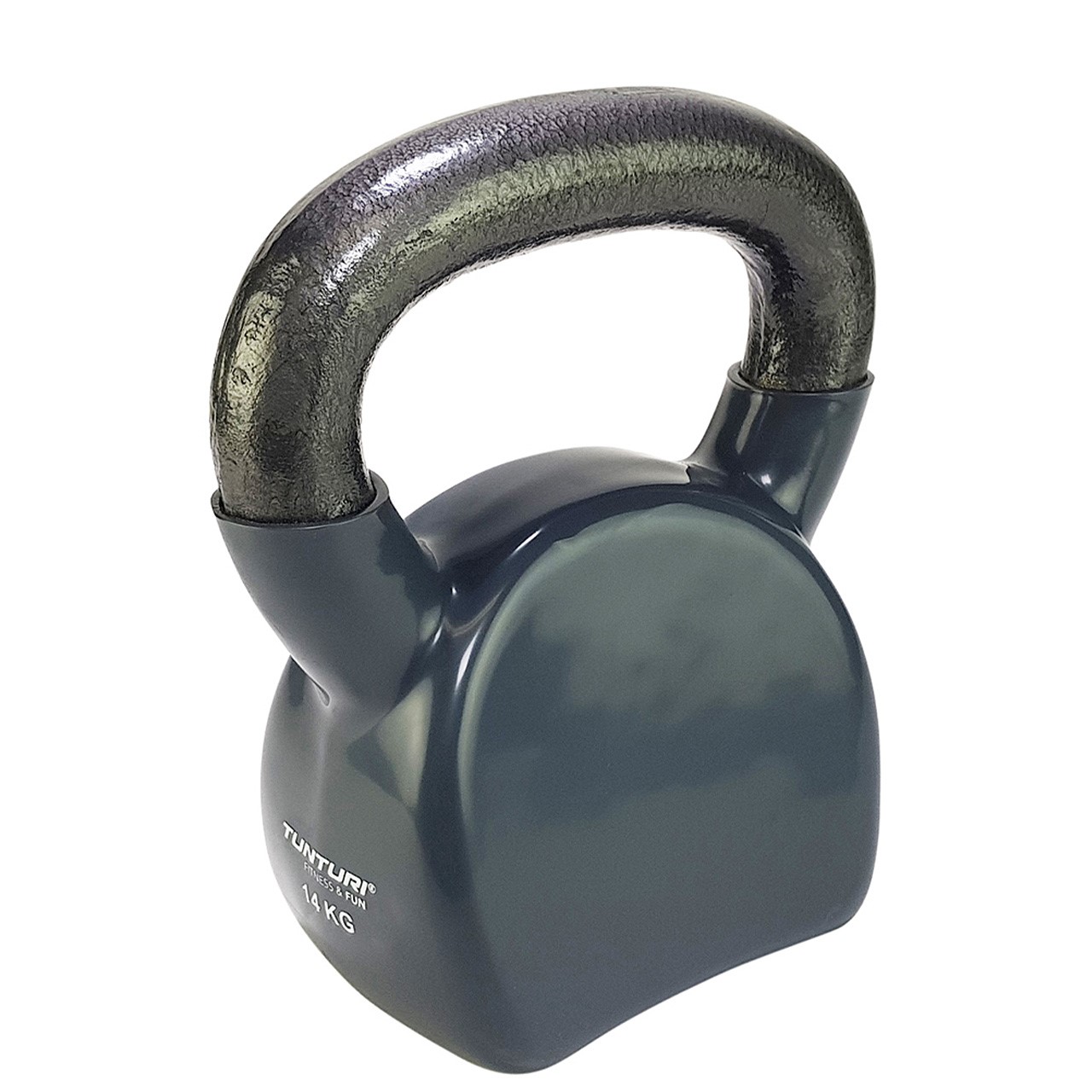 Tunturi Vinyl Kettlebell 14 kg, Gris