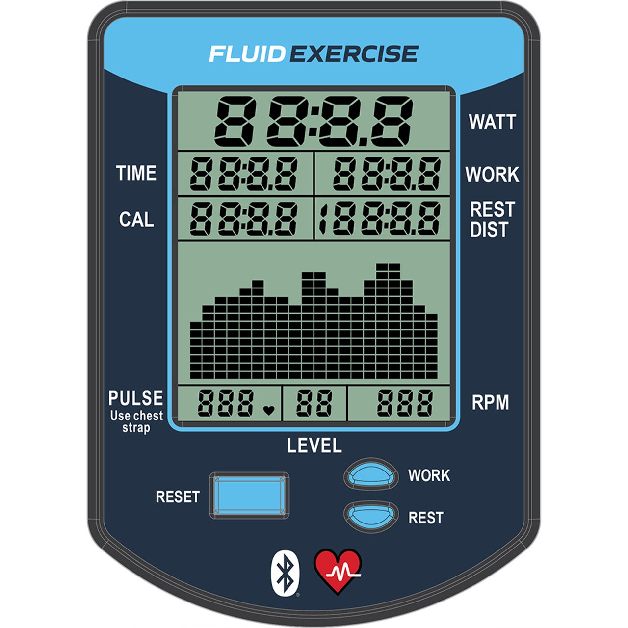 Fluid Exercise E750 Cycle UBE silver bronze 