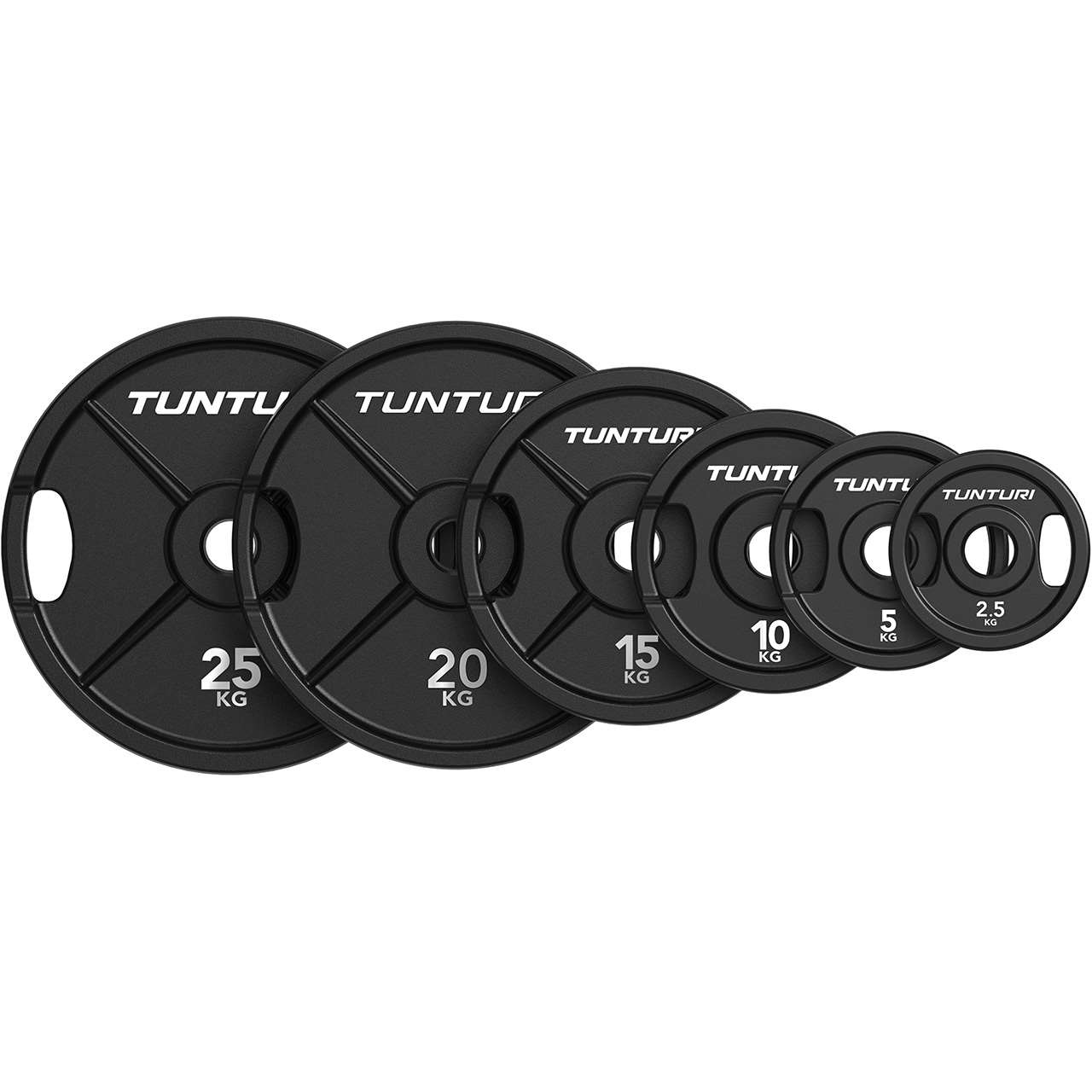 Tunturi Platinum Iron Bumper Plate Hantelscheibe 10 kg