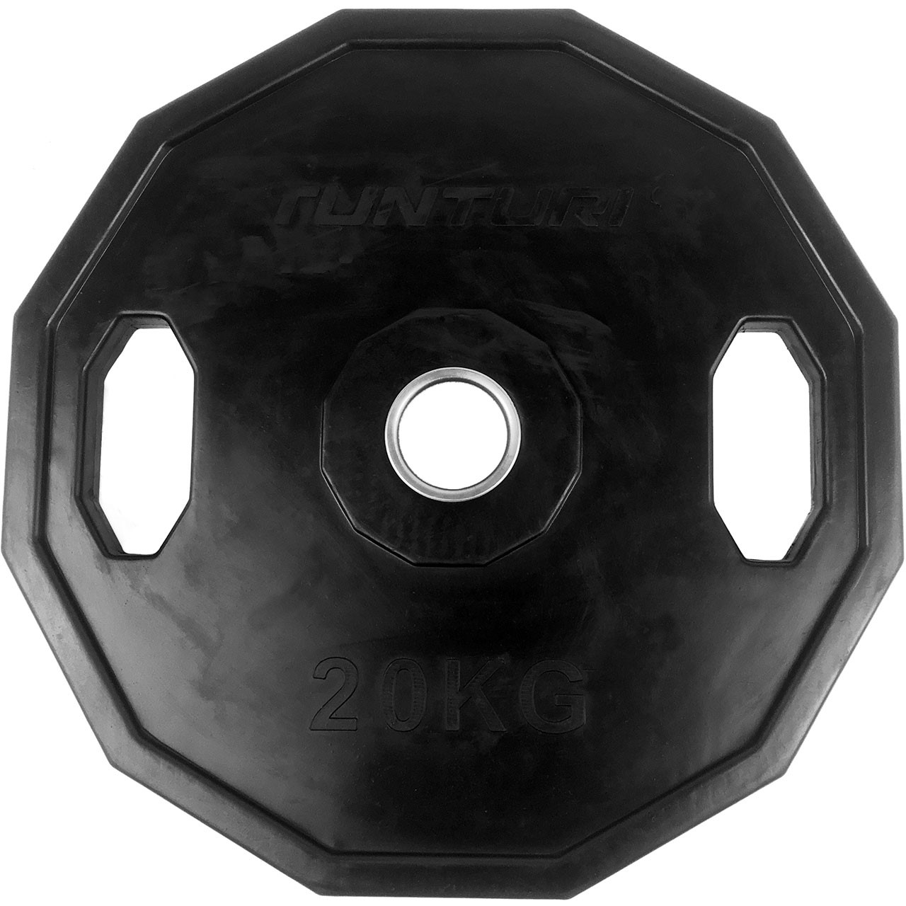 Rubber Covered 20 kg Tunturi Weight Plate 50 mm