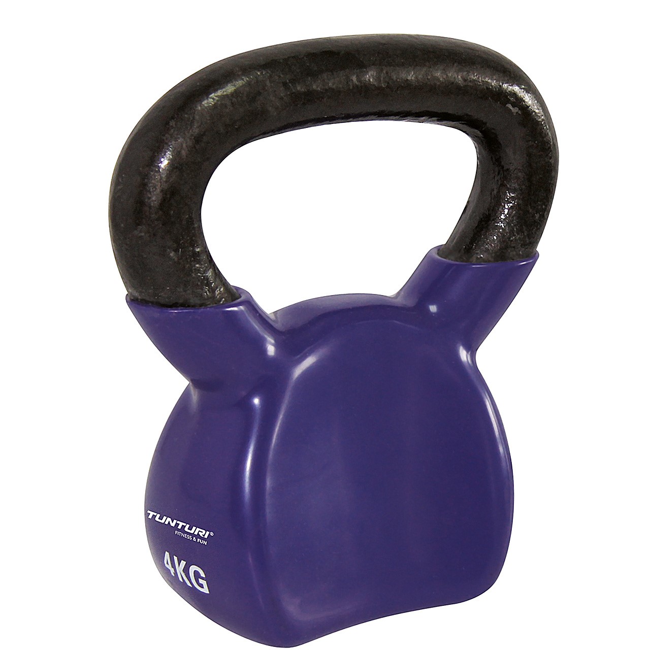 Kettlebell en fonte de vinyle 4 kg