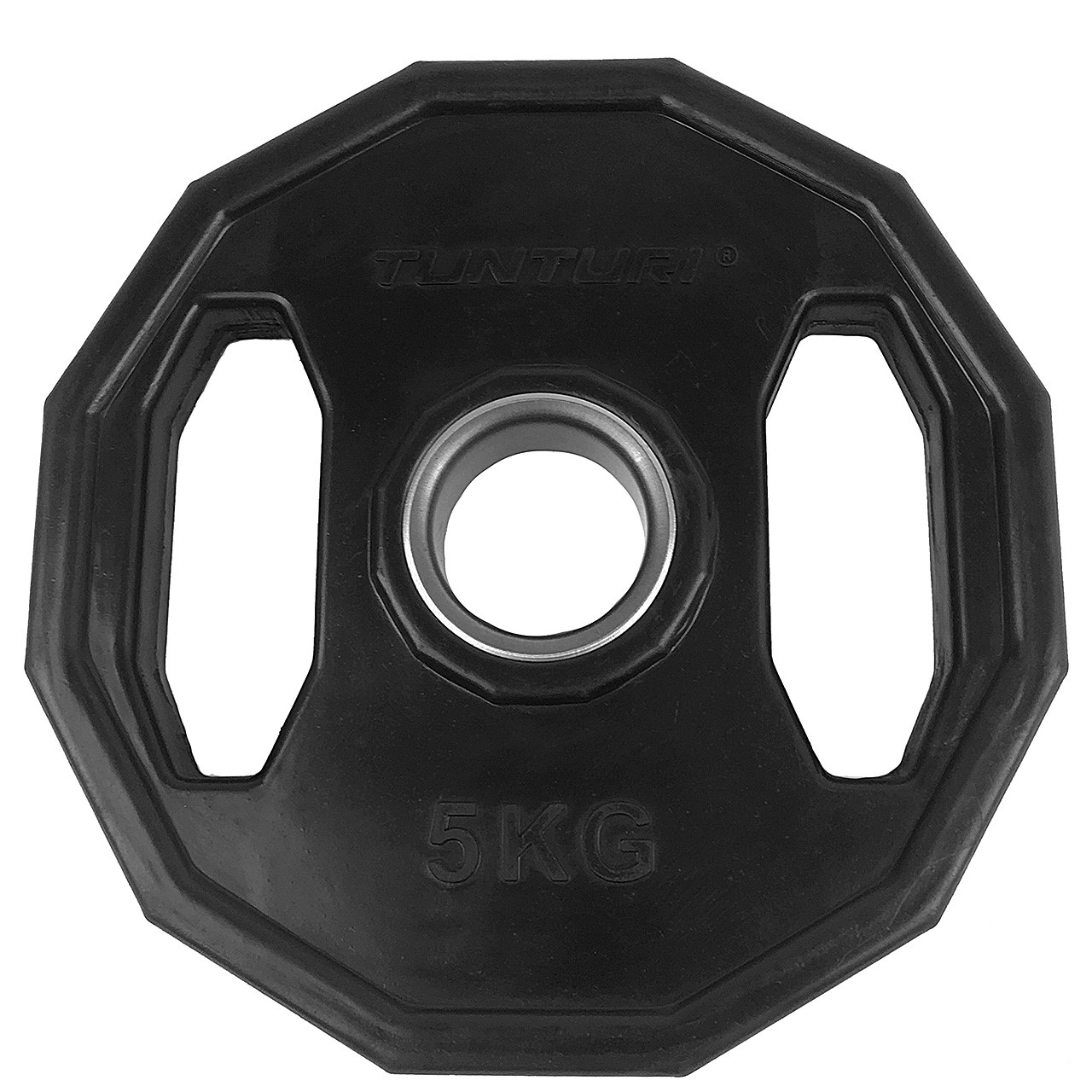 Tunturi 5 kg Weight Plate 50 mm, Rubber Covered