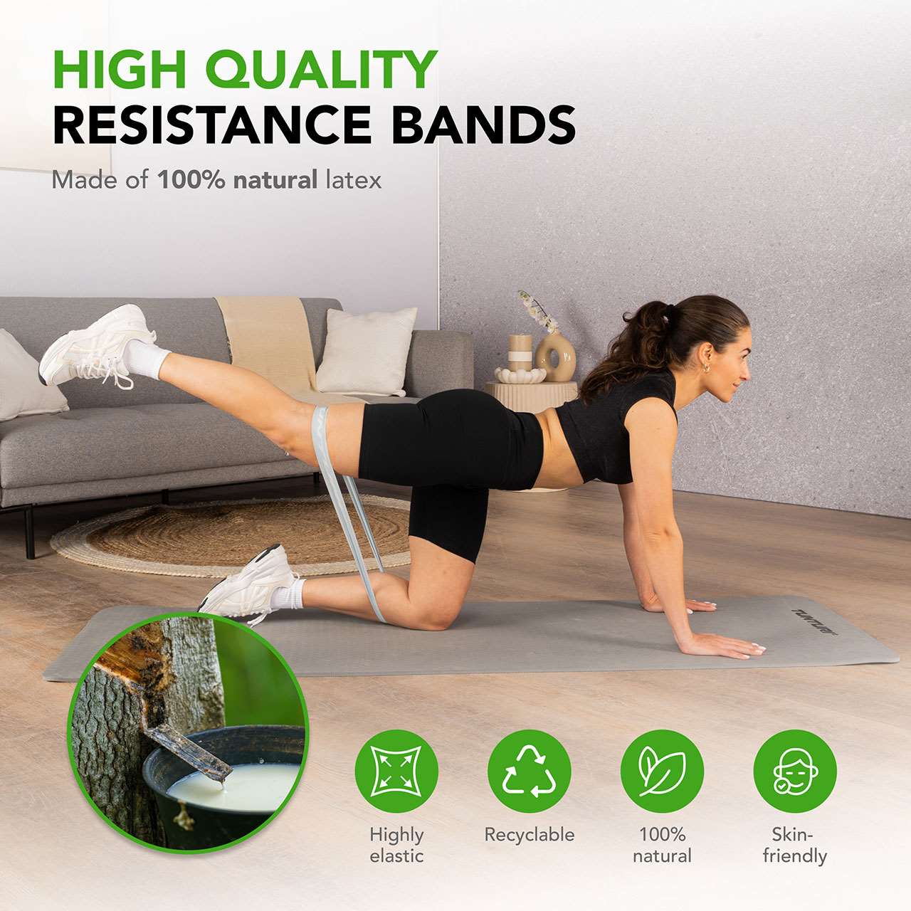Tunturi Mini Resistance Band Set, 5-teilig