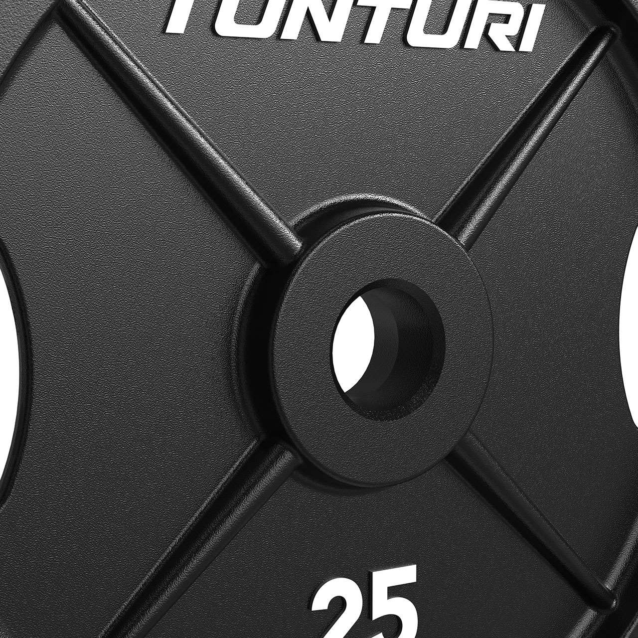 Tunturi Platinum Iron Bumper Plate Hantelscheibe 25 kg