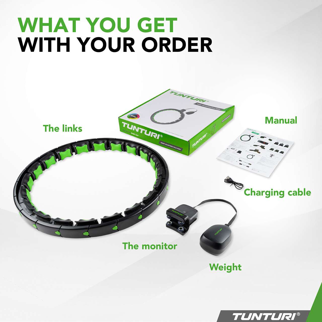 Tunturi Hula Hoop Ring mit Display
