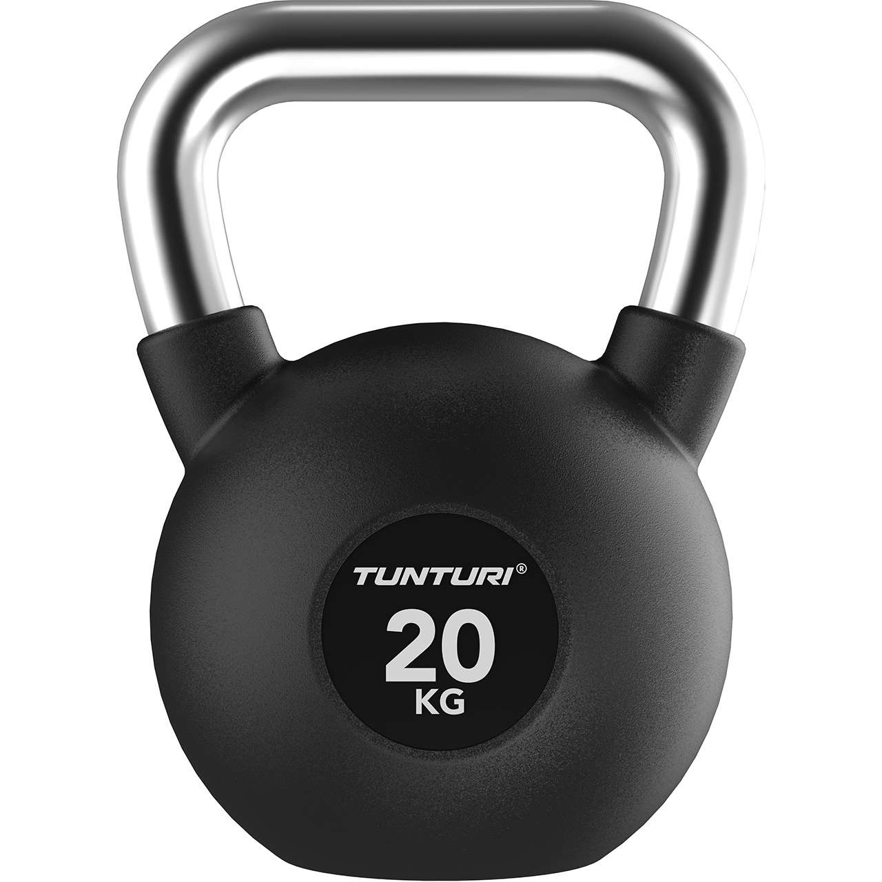 Tunturi Platinum Kettlebell mit Gummibeschichtung 20 kg