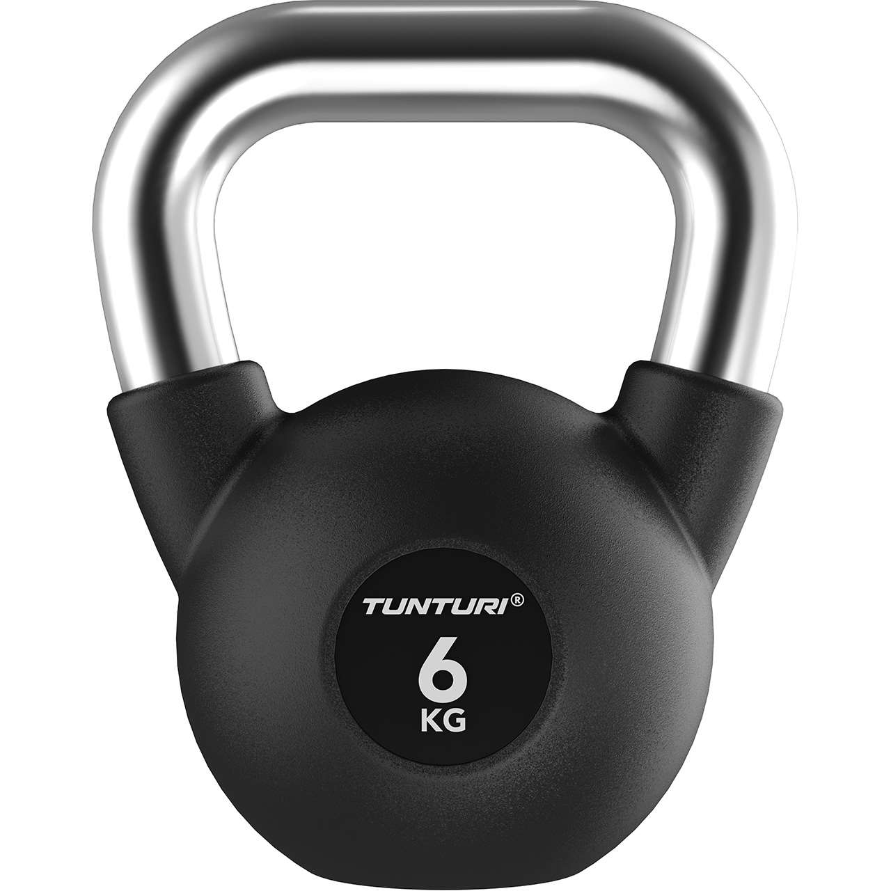 Tunturi Platinum Kettlebell mit Gummibeschichtung 6 kg