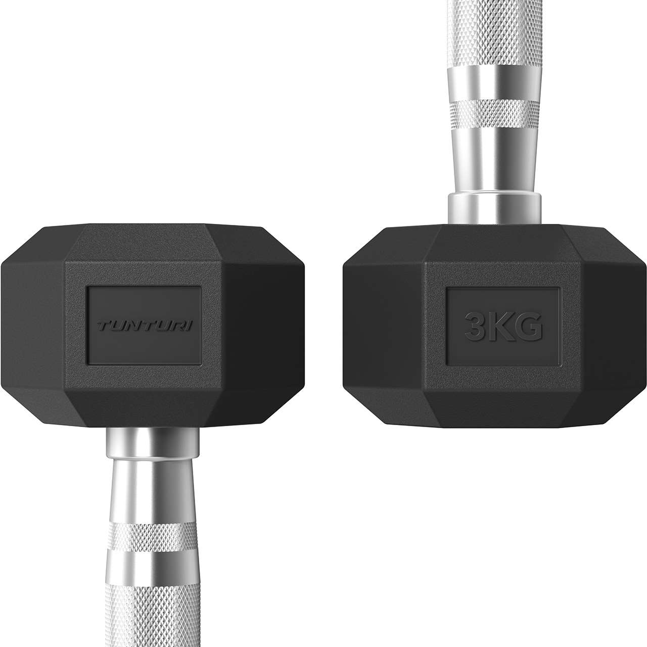 Tunturi Platinum Hex Kurzhantel-Set 2 x 3 kg