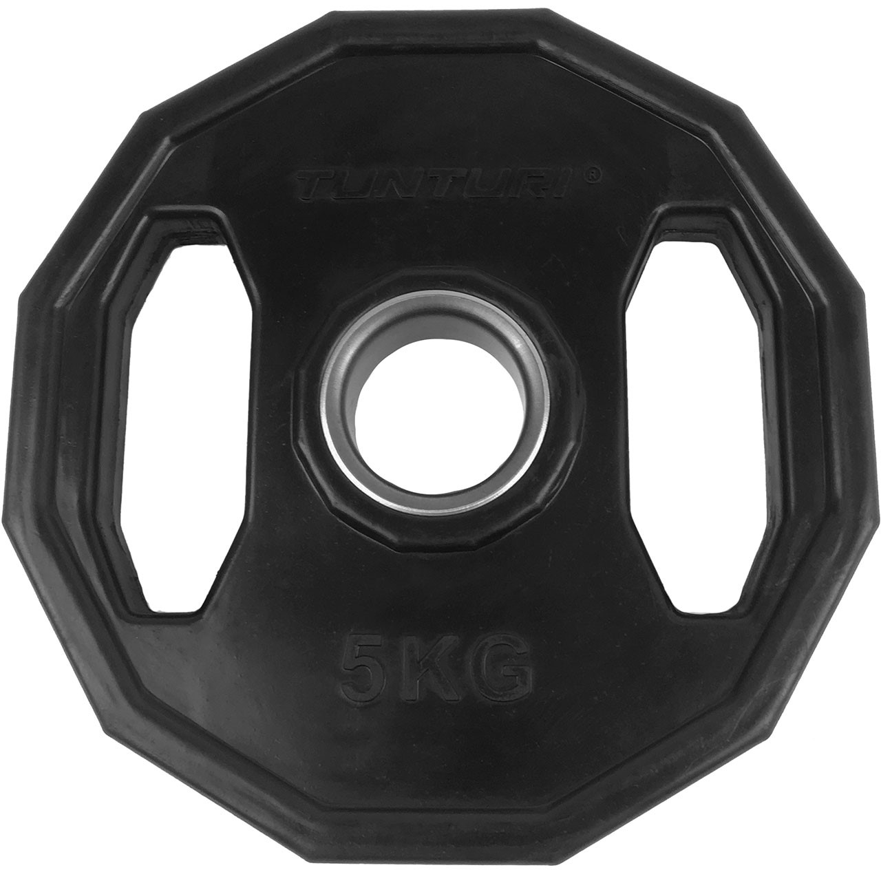 Rubber Covered 5 kg Tunturi Weight Plate 50 mm