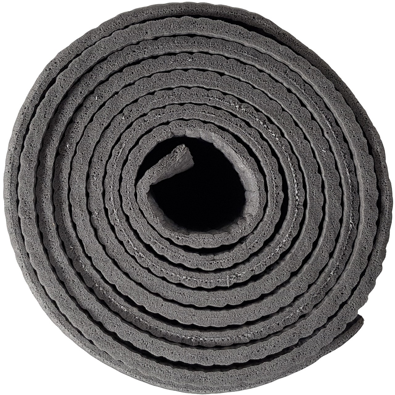 Tunturi PVC Yogamatte 4 mm Rutschfest Anthrazit mit Mandala Aufdruck