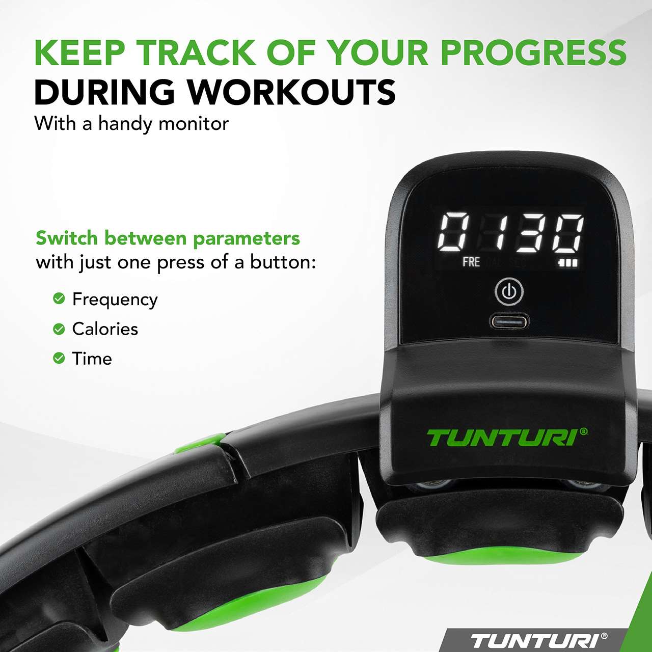Tunturi Hula Hoop Ring mit Display