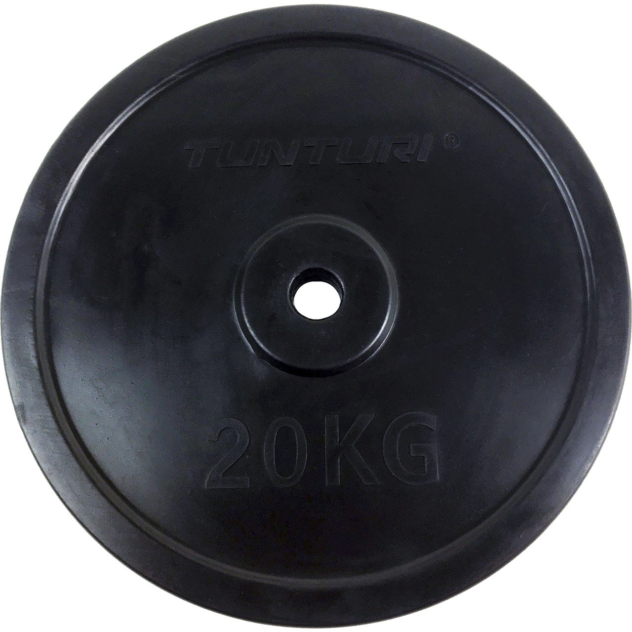 Rubber Coated 20 kg Tunturi Weight Disc 30 mm