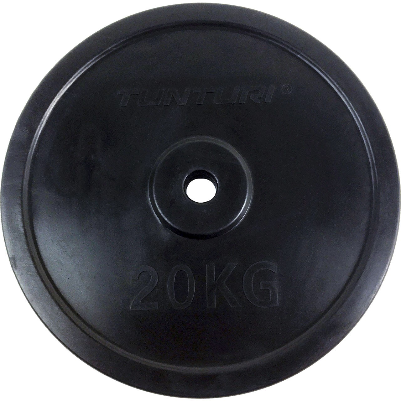 Tunturi 20 kg disque d'haltères 30 mm revêtement en caoutchouc Tunturi 20 kg disque d'haltères 30 mm revêtement en caoutchouc
