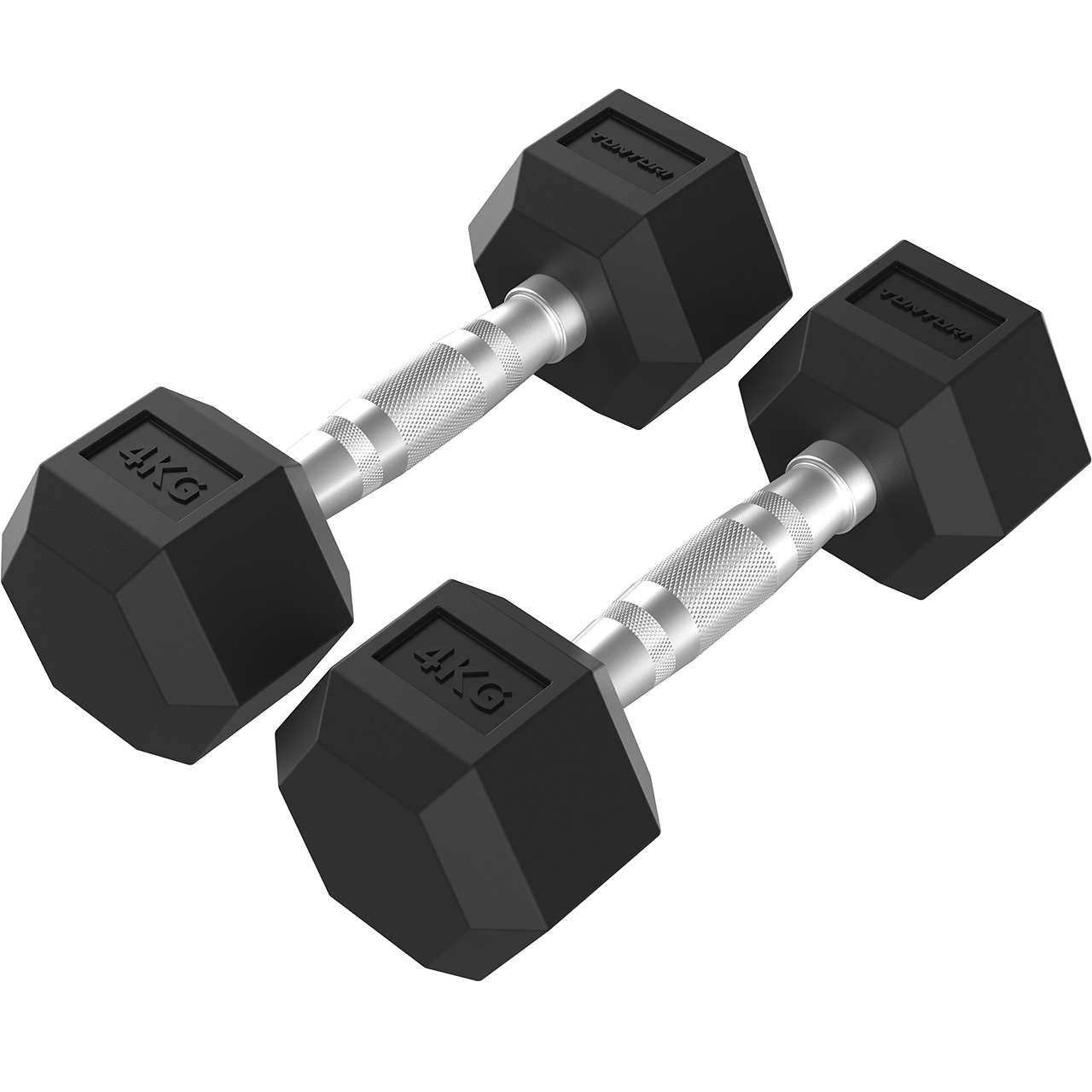 Tunturi Platinum Hex Kurzhantel-Set 2 x 4 kg