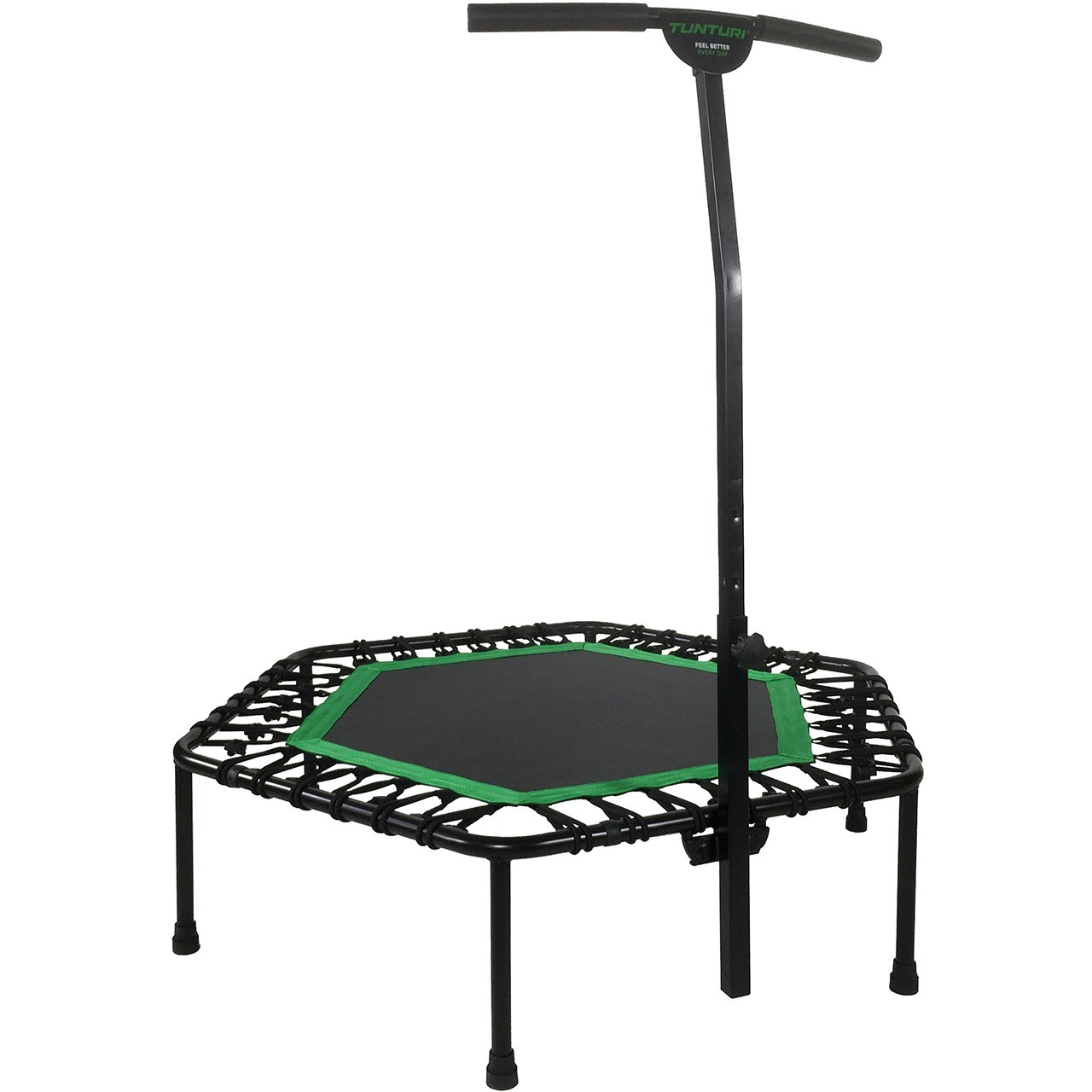 Tunturi Hexagon Fitness Trampoline with Removable and Adjustable Handle