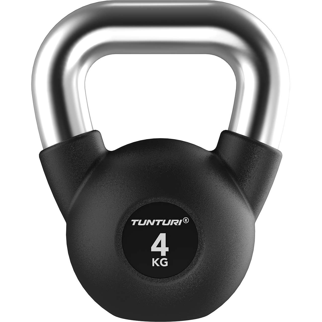 Tunturi Platinum Kettlebell mit Gummibeschichtung 4 kg