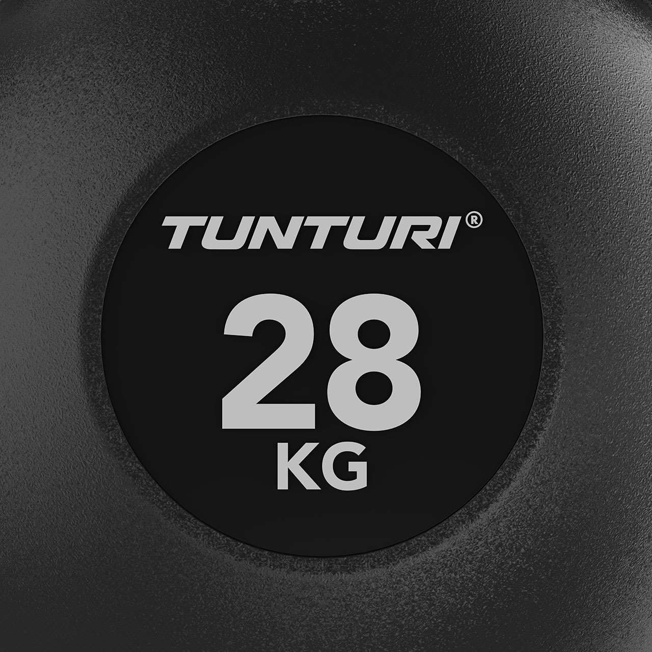 Tunturi Platinum Kettlebell mit Gummibeschichtung 28 kg