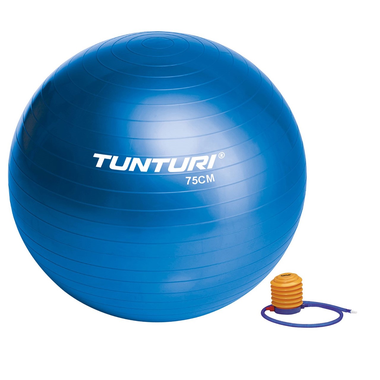 Tunturi Gym Ball 75 cm Bleu