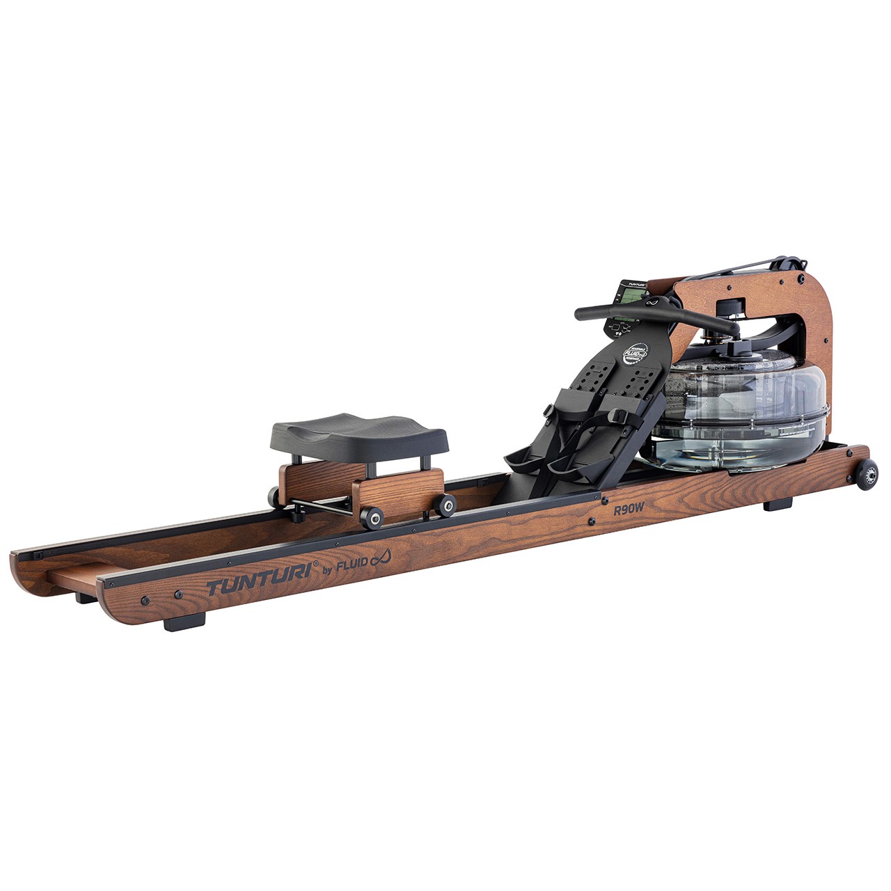 Tunturi R90W Wooden Water Rowing Machine by Fluid