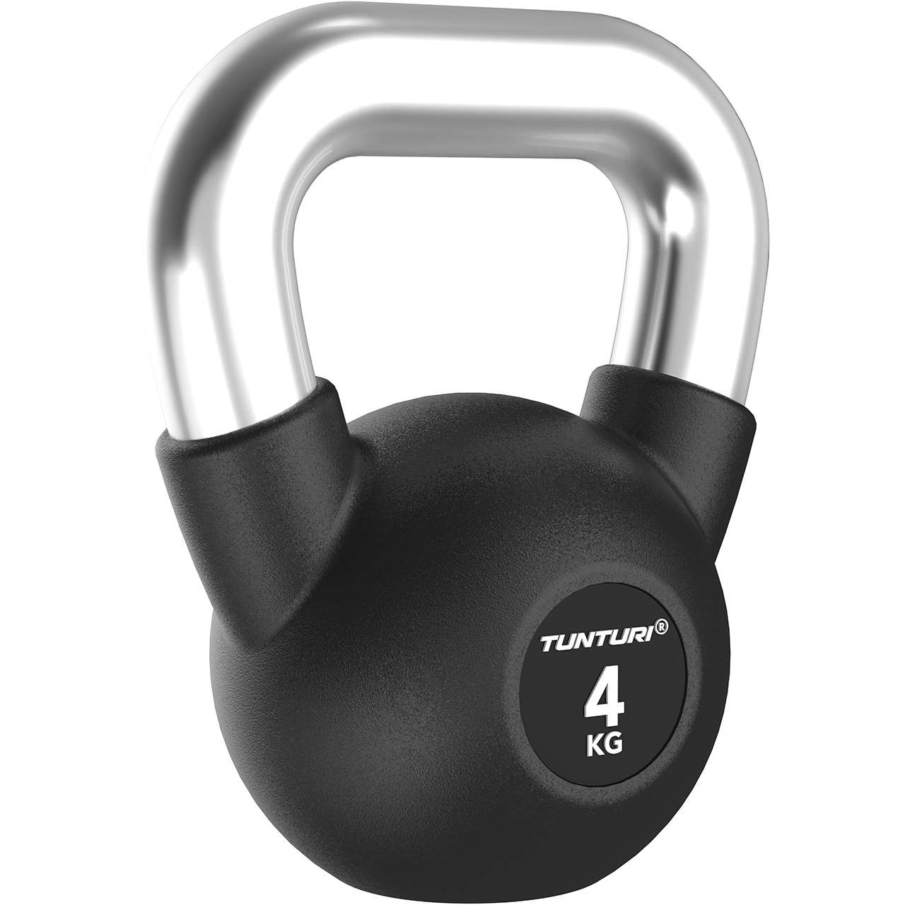Tunturi Platinum Kettlebell mit Gummibeschichtung 4 kg