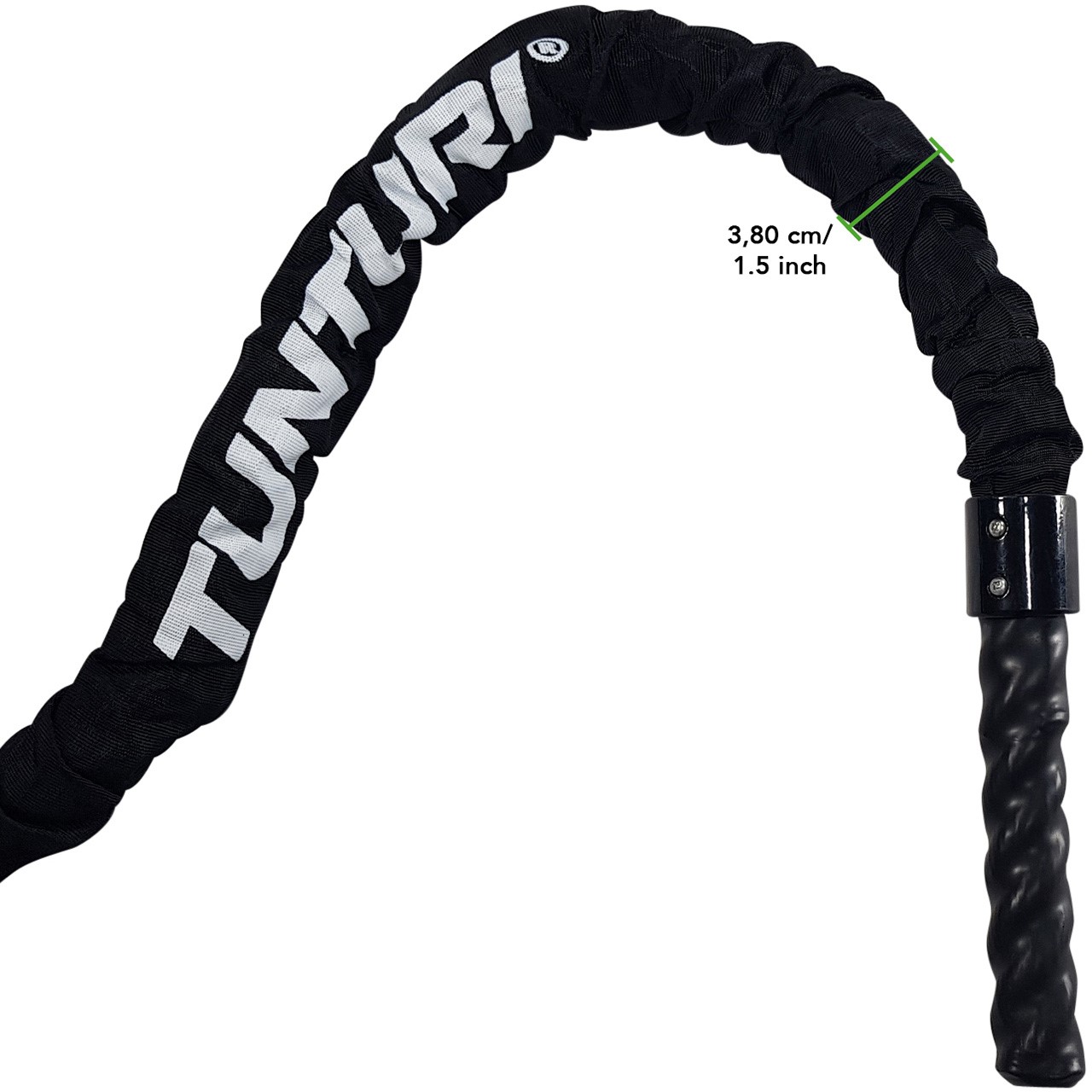 Tunturi Pro Battle Rope with Protective Cover 15 m