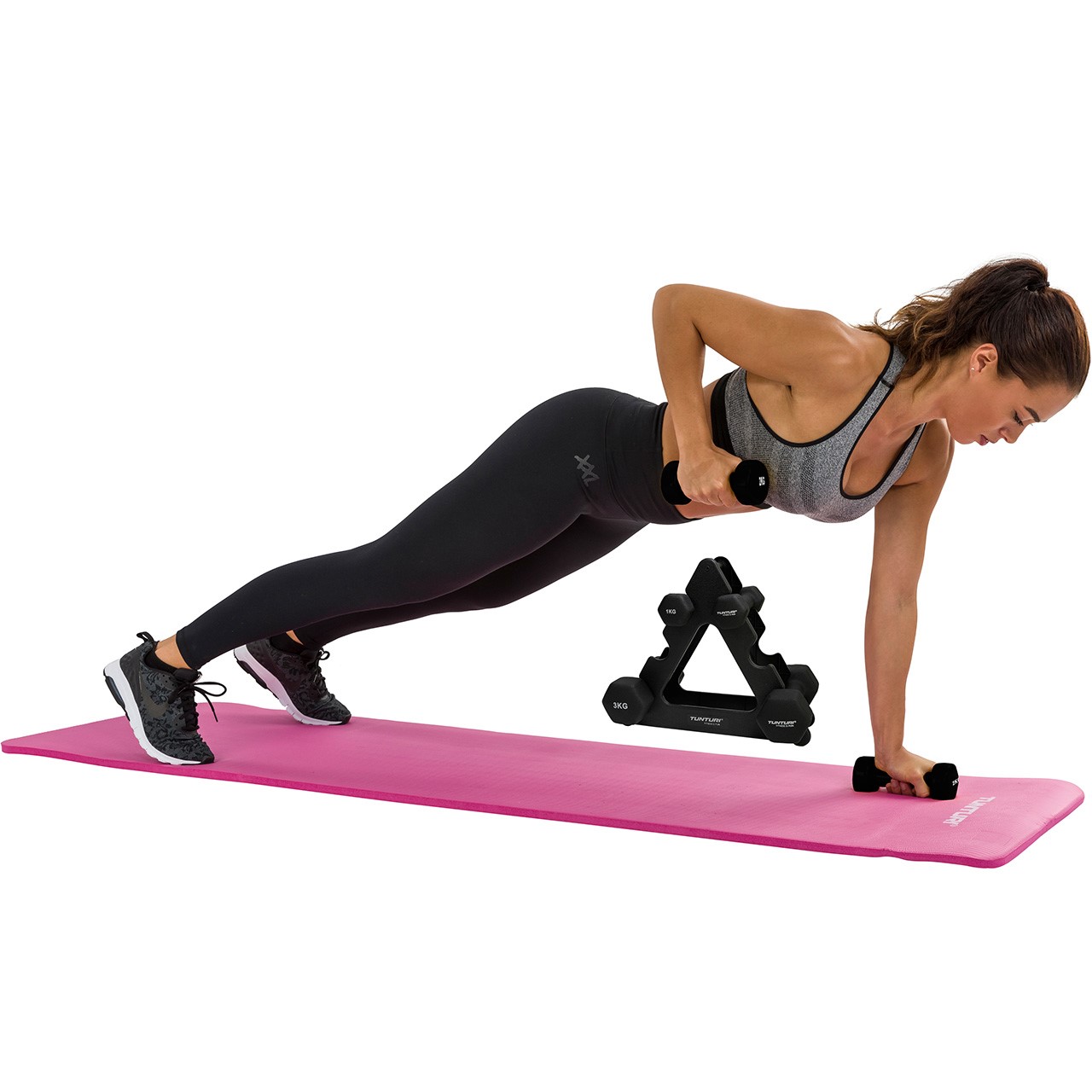 Neoprene Dumbbells Set with Stand from Tunturi