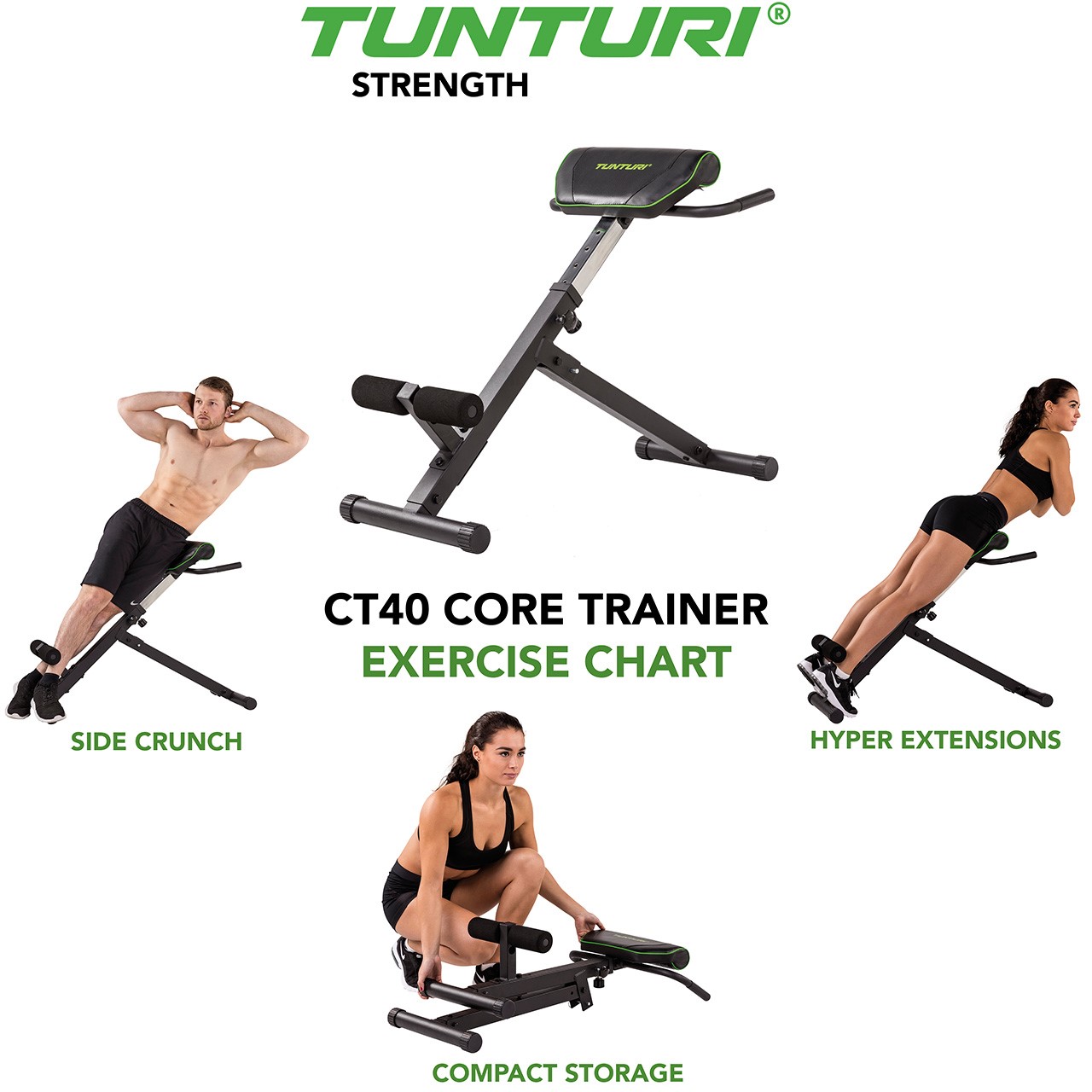 Tunturi Core Trainer CT40 Rückenstrecker 