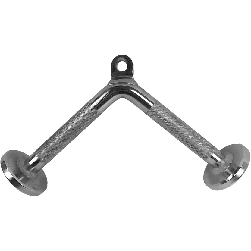 Tunturi Chrome Triceps Bar for Cable Pulleys