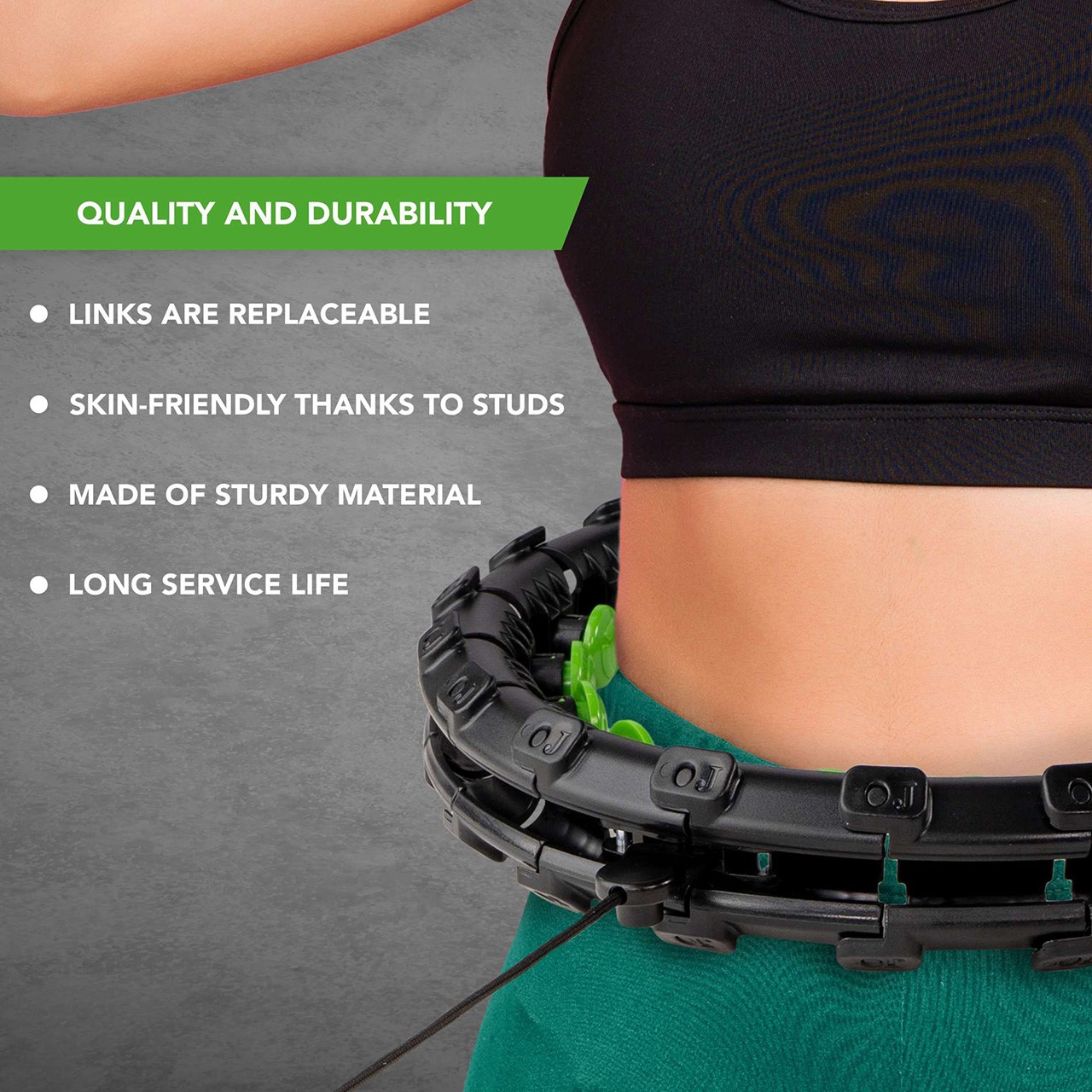 Tunturi Weighted Hula Hoop with 0.4 kg weight (Standard)
