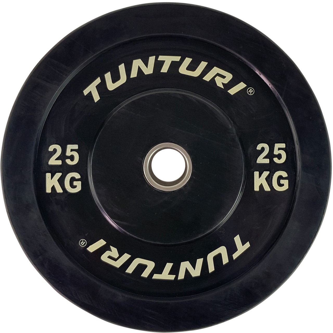 Tunturi 25 kg disque d'haltères 50 mm revêtement en caoutchouc  Tunturi 25 kg disque d'haltères 50 mm revêtement en caoutchouc