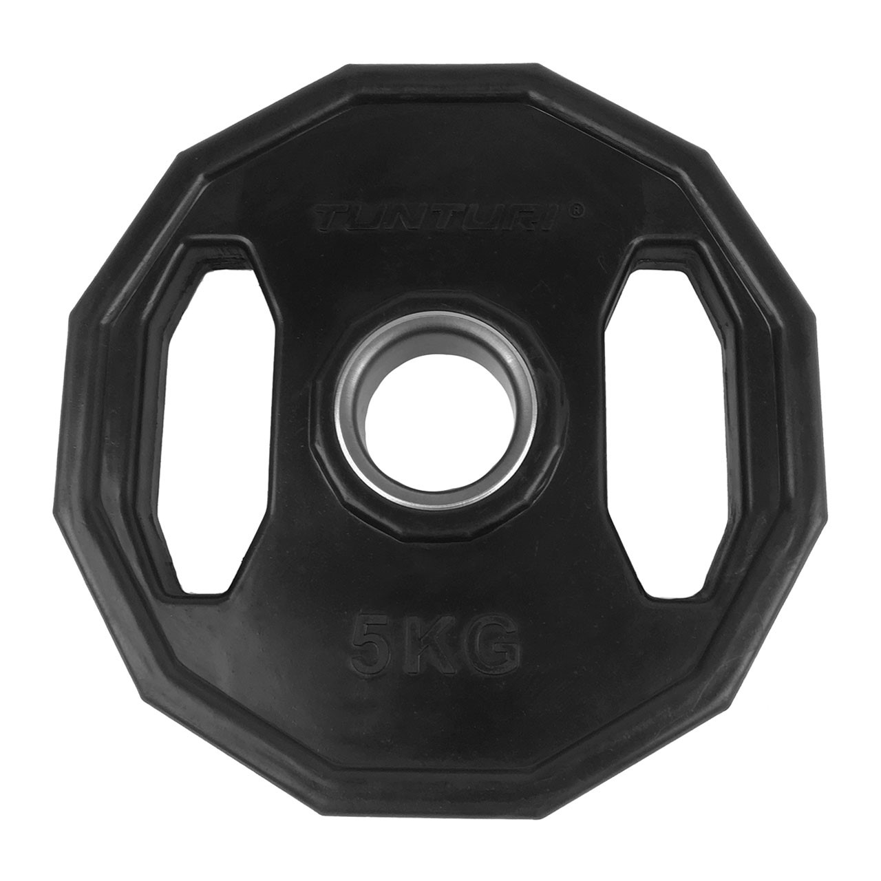Tunturi 5 kg Hantelscheibe 50 mm, gummiüberzogen