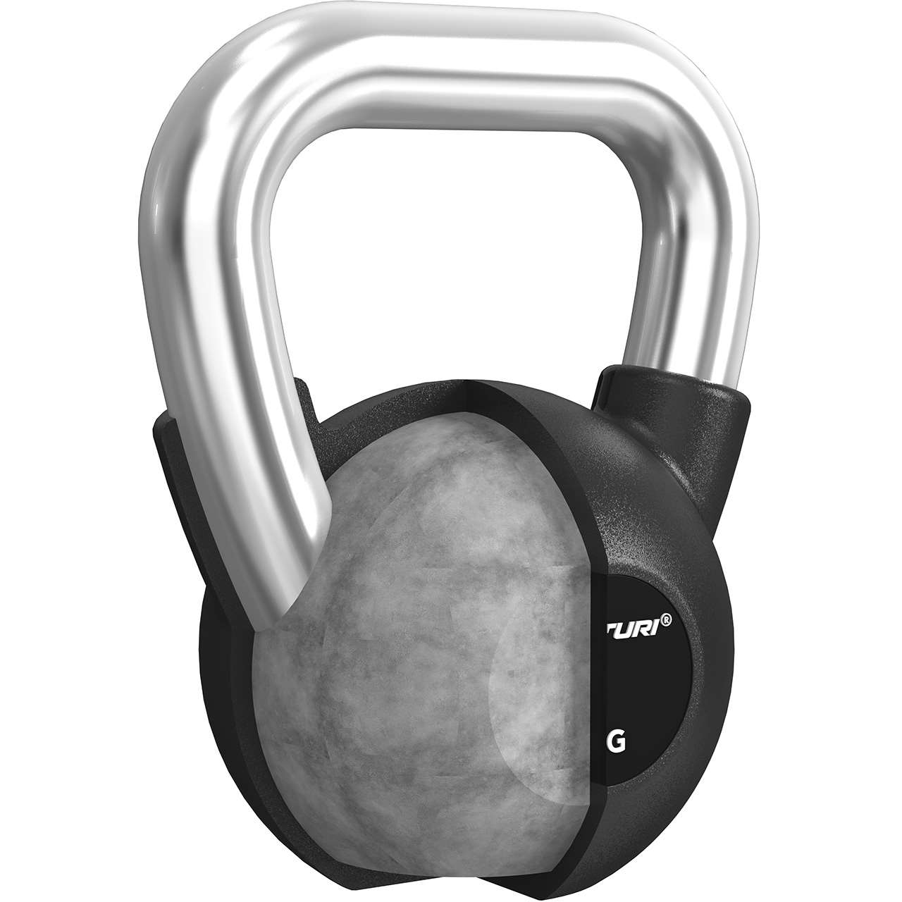 Tunturi Platinum Kettlebell mit Gummibeschichtung 28 kg