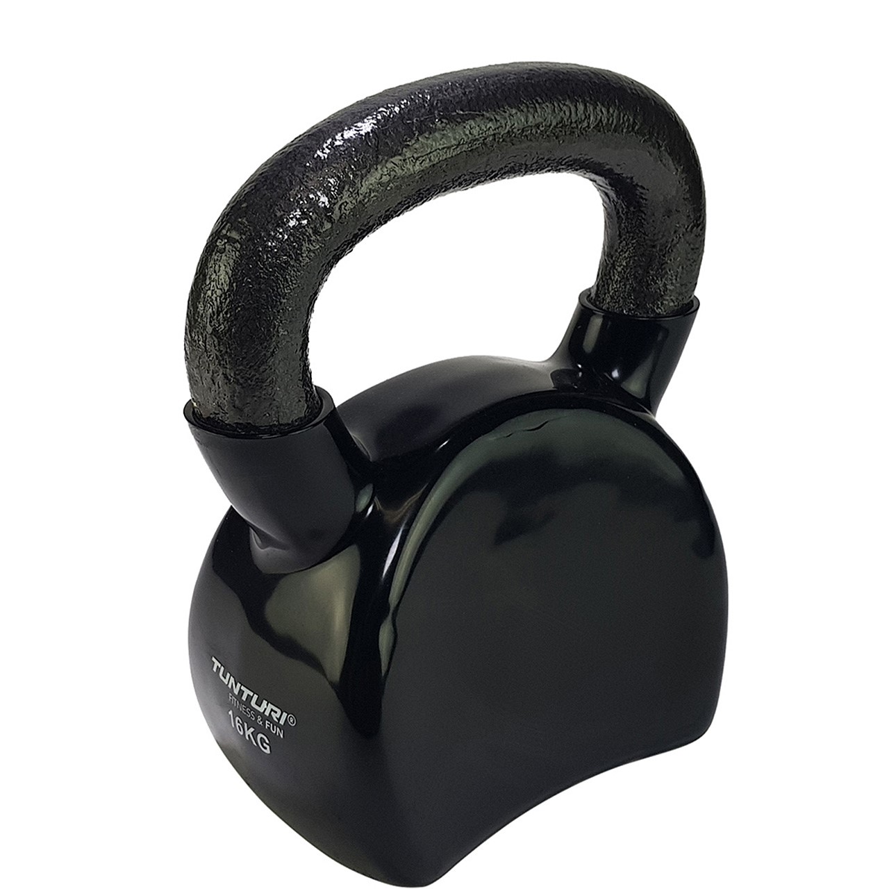 Tunturi Vinyl Kettlebell 16 kg, Noir